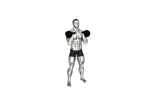 Kettlebell Double Strict Press exercise