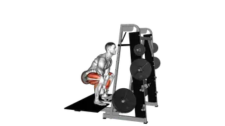 Lever Belt Deadlift (V bar) exercise