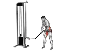 Cable Bent Over Golf Swing Pull Torso Rotation (ma exercise