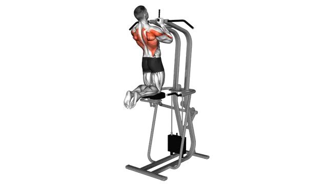 Assisted Parallel Close Grip Pull up exercise demonstration