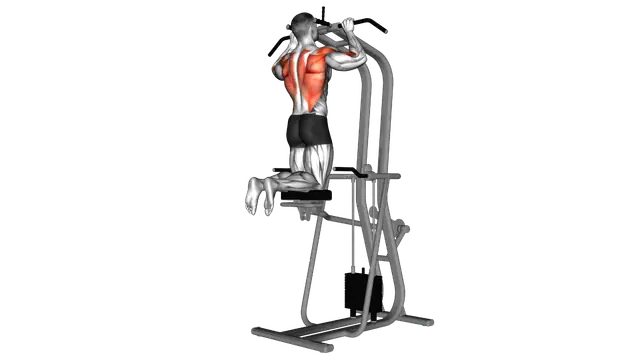 Assisted Pull up exercise demonstration
