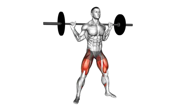 Barbell Wide Squat exercise demonstration