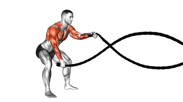 Battling Ropes exercise demonstration