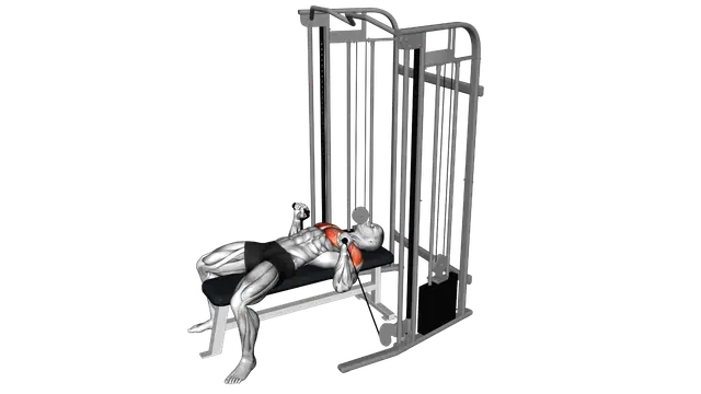 Cable Bench Press exercise demonstration