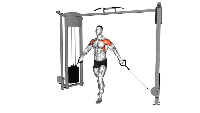 Cable Front Shoulder Raise exercise demonstration