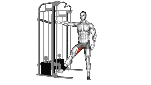 Cable Hip Adduction exercise demonstration