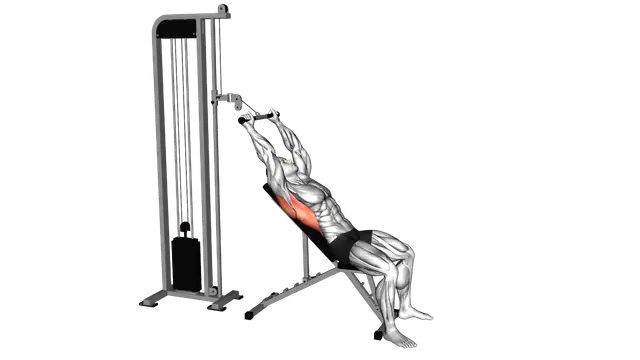 Cable Incline Pushdown exercise demonstration