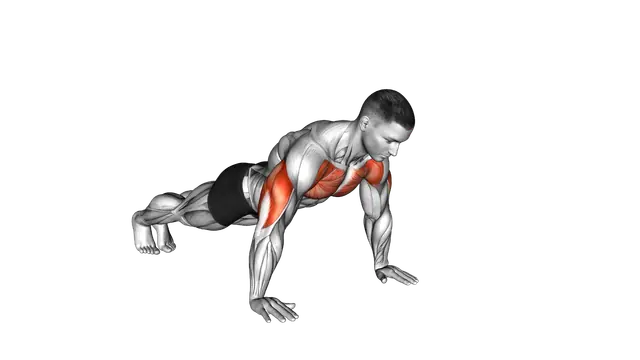 Clock Push Up exercise demonstration