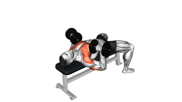 Dumbbell Bench Press exercise demonstration