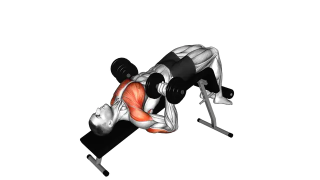 Dumbbell Decline Bench Press exercise demonstration