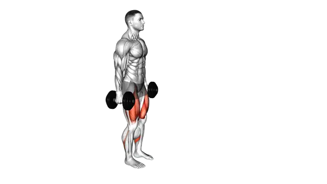 Dumbbell Lunge exercise demonstration