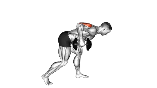 Dumbbell One Arm Kickback exercise demonstration