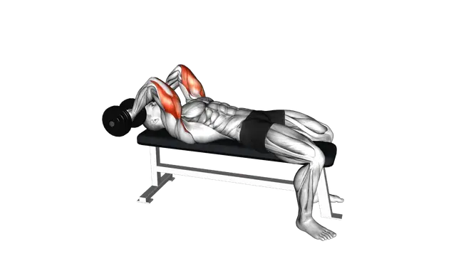 Dumbbell Pronate grip Triceps Extension exercise demonstration