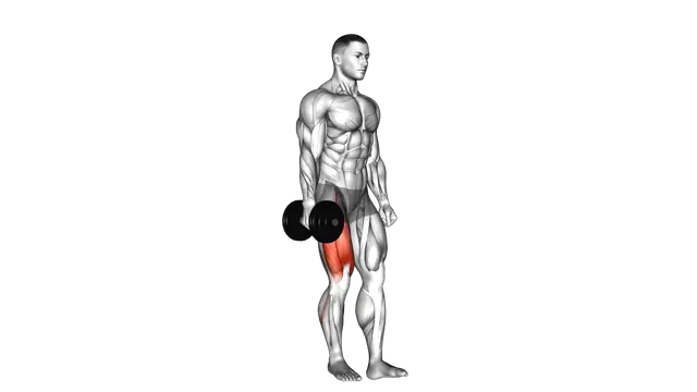 Dumbbell Single Leg Squat exercise demonstration