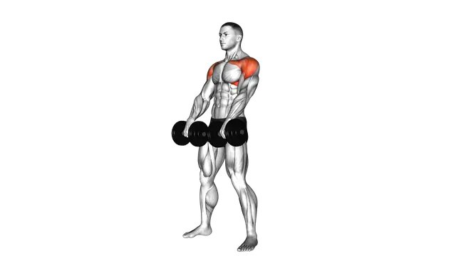 Dumbbell Standing Alternate Raise exercise demonstration