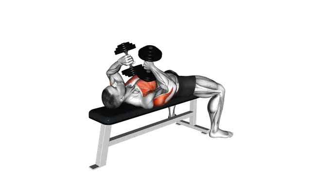 Dumbbell Tate Press exercise demonstration