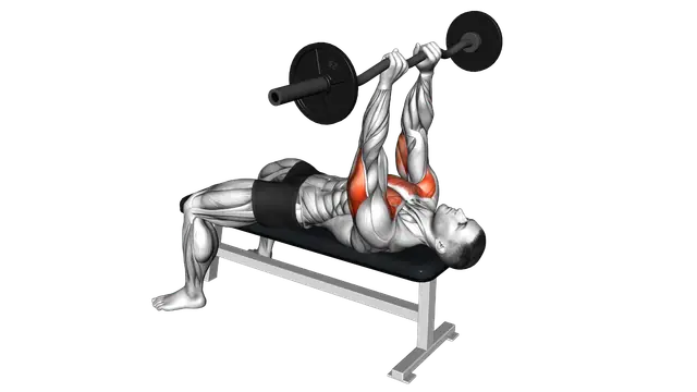 EZ Barbell JM Bench Press exercise demonstration