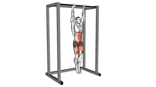 Hanging Straight Leg Raise exercise demonstration