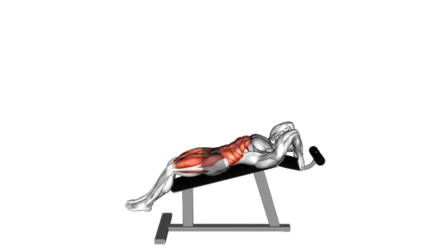 Incline Leg Hip Raise (leg straight) exercise demonstration