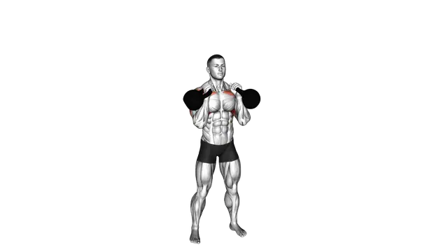 Kettlebell Alternating Press exercise demonstration