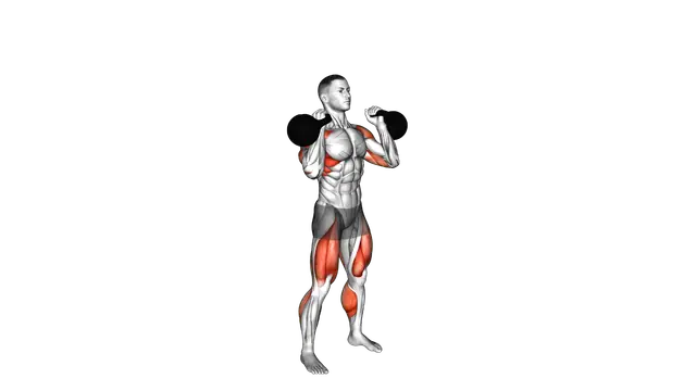 Kettlebell Double Jerk exercise demonstration