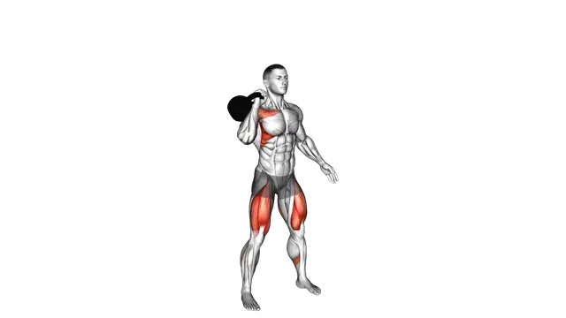 Kettlebell One Arm Push Press exercise demonstration