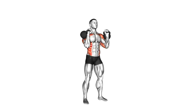 Kettlebell Seesaw Press exercise demonstration