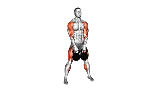 Kettlebell Two Arm Clean exercise demonstration