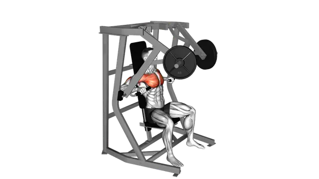 Lever Chest Press (plate loaded) exercise demonstration