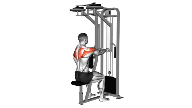 Lever Seated Reverse Fly exercise demonstration
