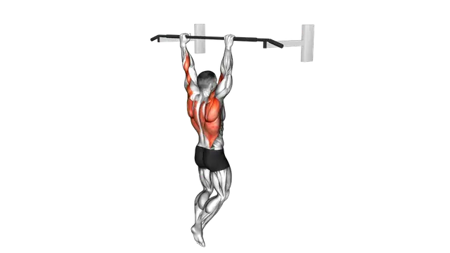 Pull up exercise demonstration