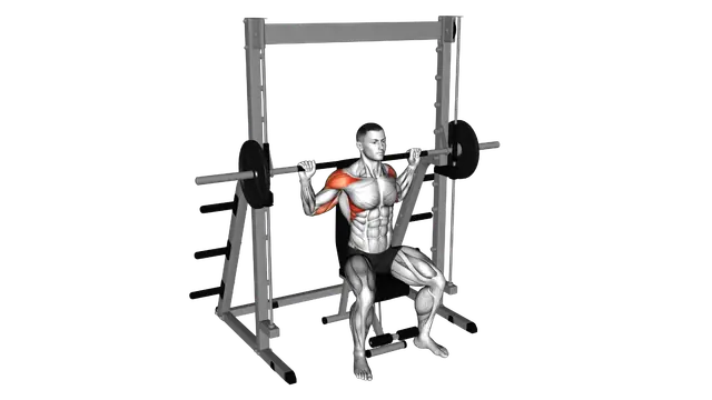 Smith Behind Neck Press exercise demonstration