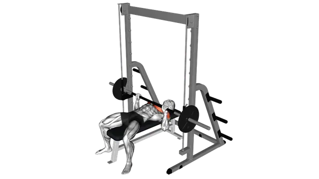 Smith Bench Press exercise demonstration