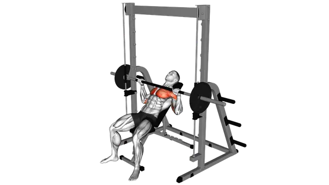 Smith Incline Bench Press exercise demonstration