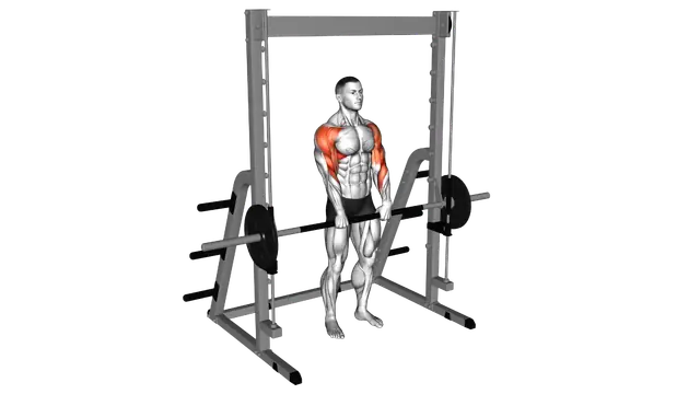 Smith Upright Row exercise demonstration