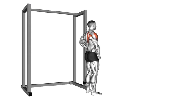 Band front lateral raise exercise demonstration