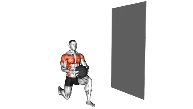 Medicine Ball Kneeling Throw exercise demonstration