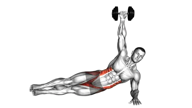 Dumbbell Side Plank exercise demonstration