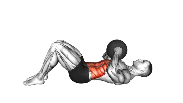 Medicine Ball Oblique Crunch exercise demonstration
