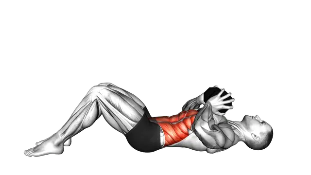 Dumbbell Twisting Crunch exercise demonstration