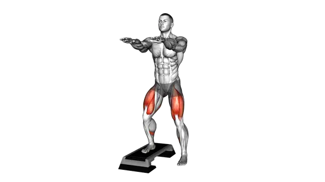 Foot on StepBox Squat exercise demonstration