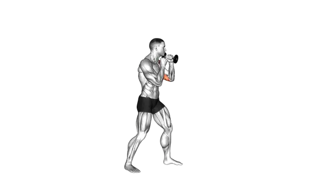 Boxing Jab (with Dumbbell) exercise demonstration
