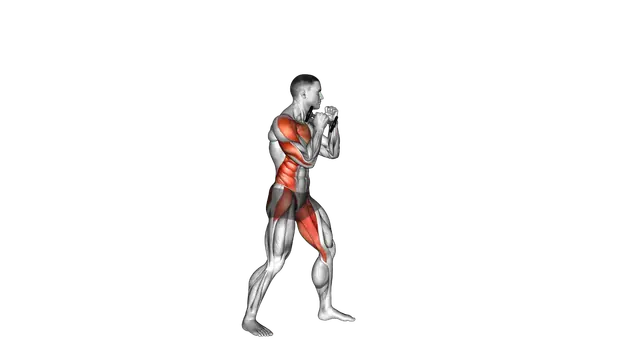 Boxing Cross (with Dumbbell) exercise demonstration