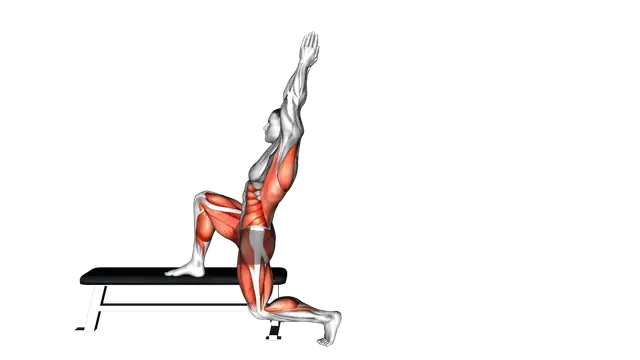 Single Leg Hinge to Hip Flexor Reach exercise demonstration