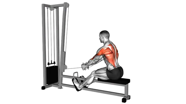 Cable Elevated Row exercise demonstration