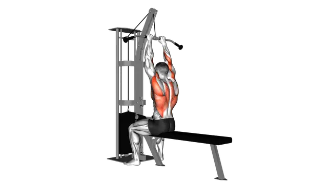 Cable Close Grip Front Lat Pulldown exercise demonstration