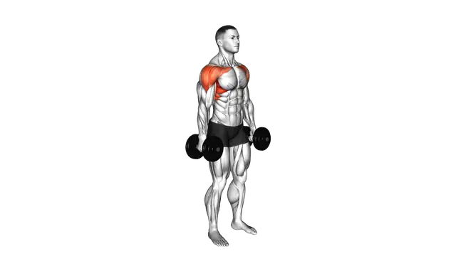 Dumbbell Standing Alternate Vertical Front Raises exercise demonstration