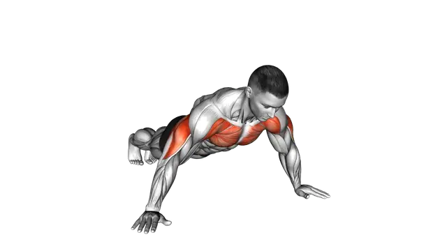 Wide Hand Push up exercise demonstration