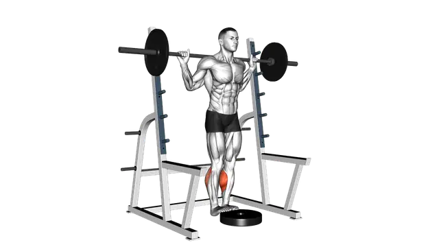 Barbell Standing Calf Raise exercise demonstration