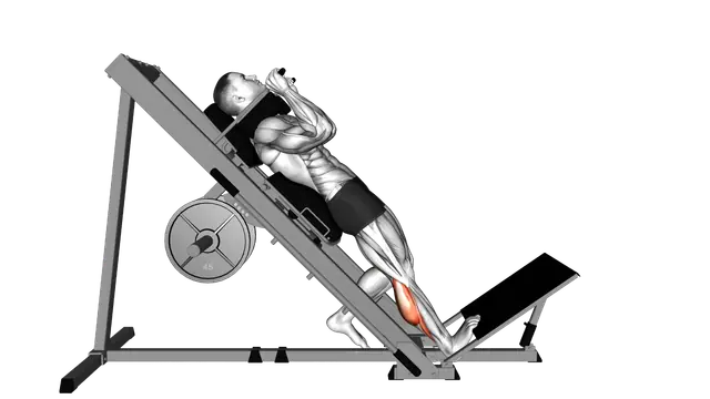 Hack One Leg Calf Raise exercise demonstration